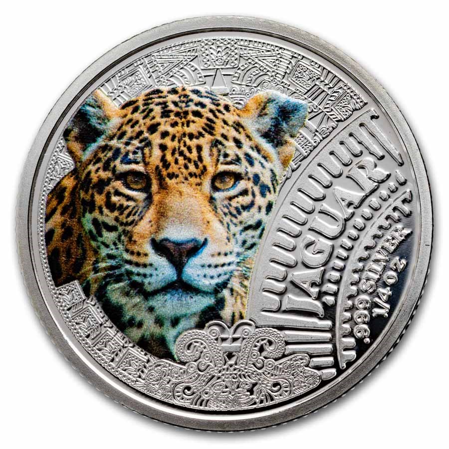 2026 Cameroon 1/4 oz Silver Mexican Cinco Grandes: Jaguar
