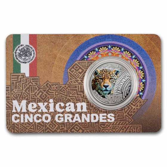 2026 Cameroon 1/4 oz Silver Mexican Cinco Grandes: Jaguar