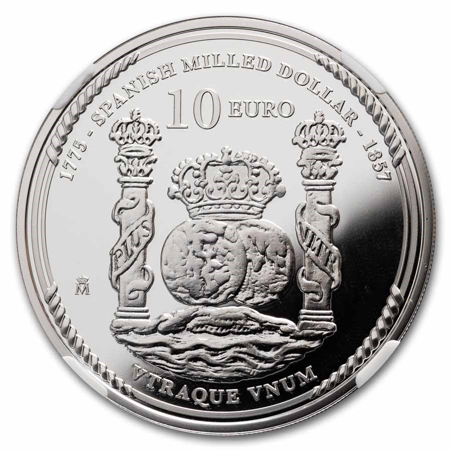 2025 Spain Milled & Flowing Hair Dollar 250th PF-70 UCAM NGC