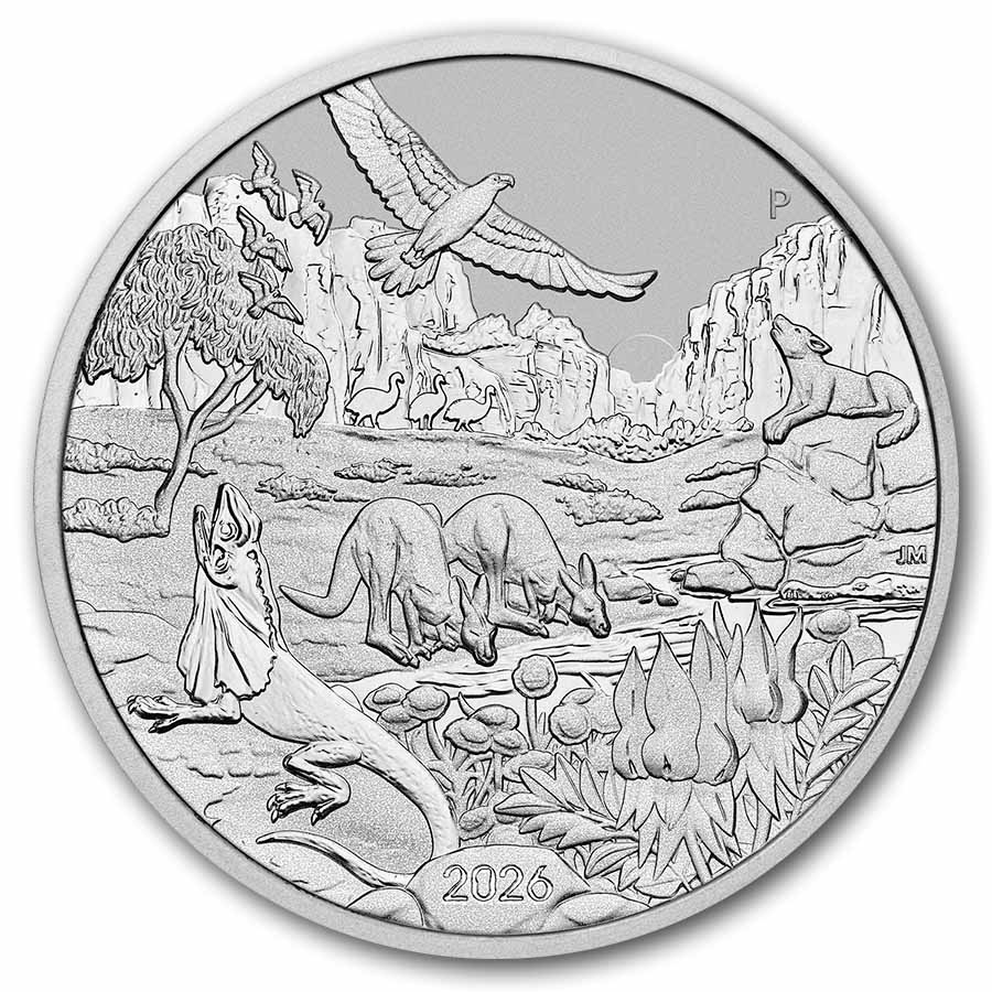 2026 Australia 1 oz Platinum Wonders of Australia- The Outback BU 2026 Australia 1 oz Platinum Wonders of Australia- The Outback BU