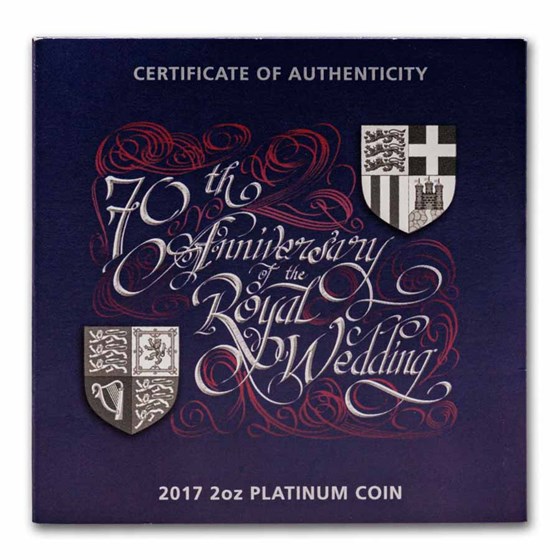 2017 AUS 2 oz Platinum 70th Ann. of the Royal Wedding PR-69 PCGS