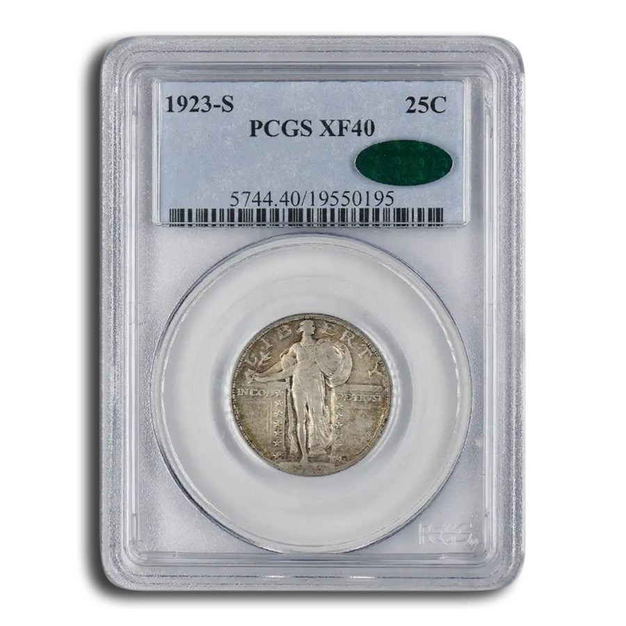 1923-S Standing Liberty Quarter XF-40 PCGS CAC