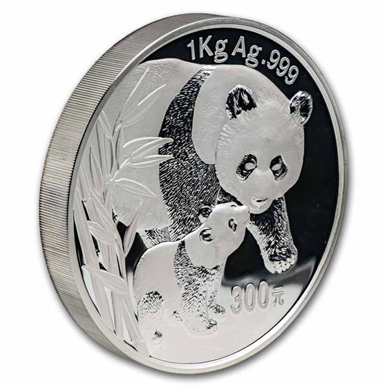2004 China 1 kilo Silver Panda Proof (w/Box &amp; COA) Dmg Capsule