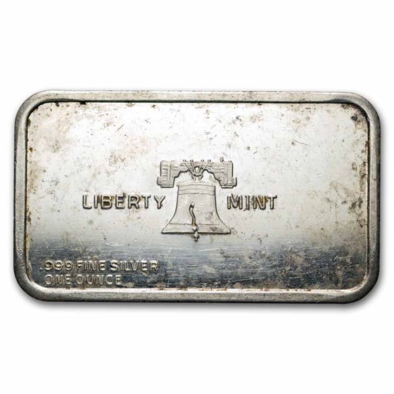 1 oz Silver Art Bar - Liberty Mint (Random Motif)