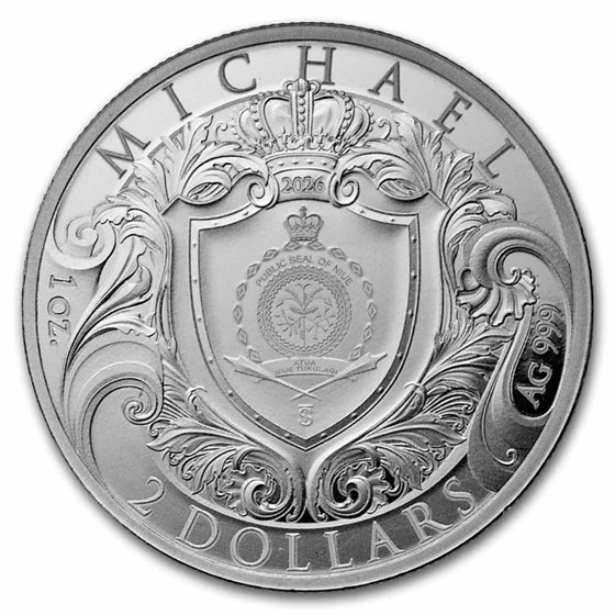 2026 Niue 1 oz Silver Archangel Michael BU Coin
