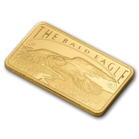 5 gram Gold Bar – PAMP America the Free: Bald Eagle (Assay)