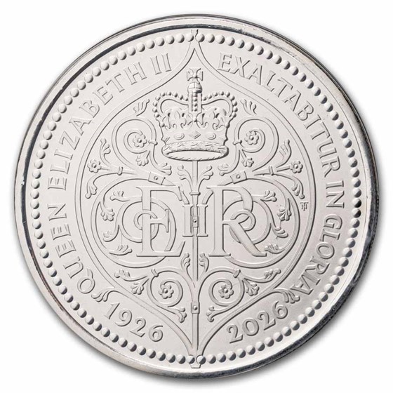 2026 Great Britain 100th Anniv. QE Birthday BU (w/ Display Card)