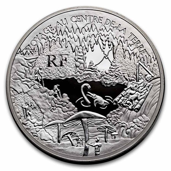 2006 France Silver €20 Jules Verne Proof (Center of the Earth)