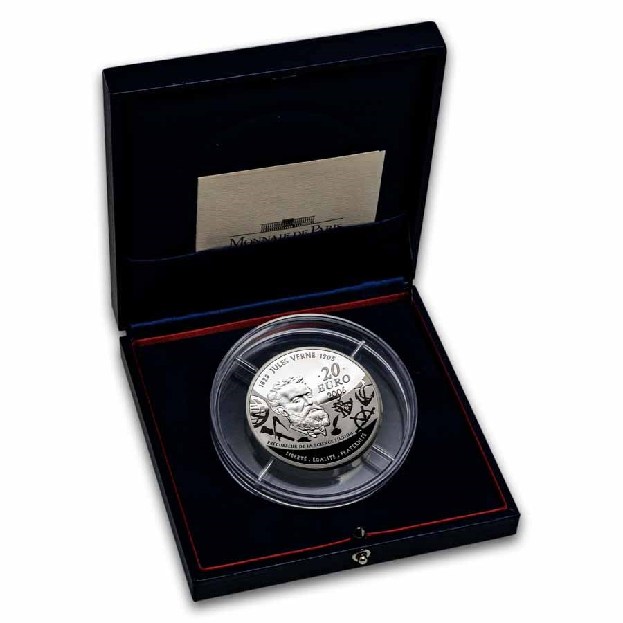 2006 France Silver €20 Jules Verne Proof (Center of the Earth)