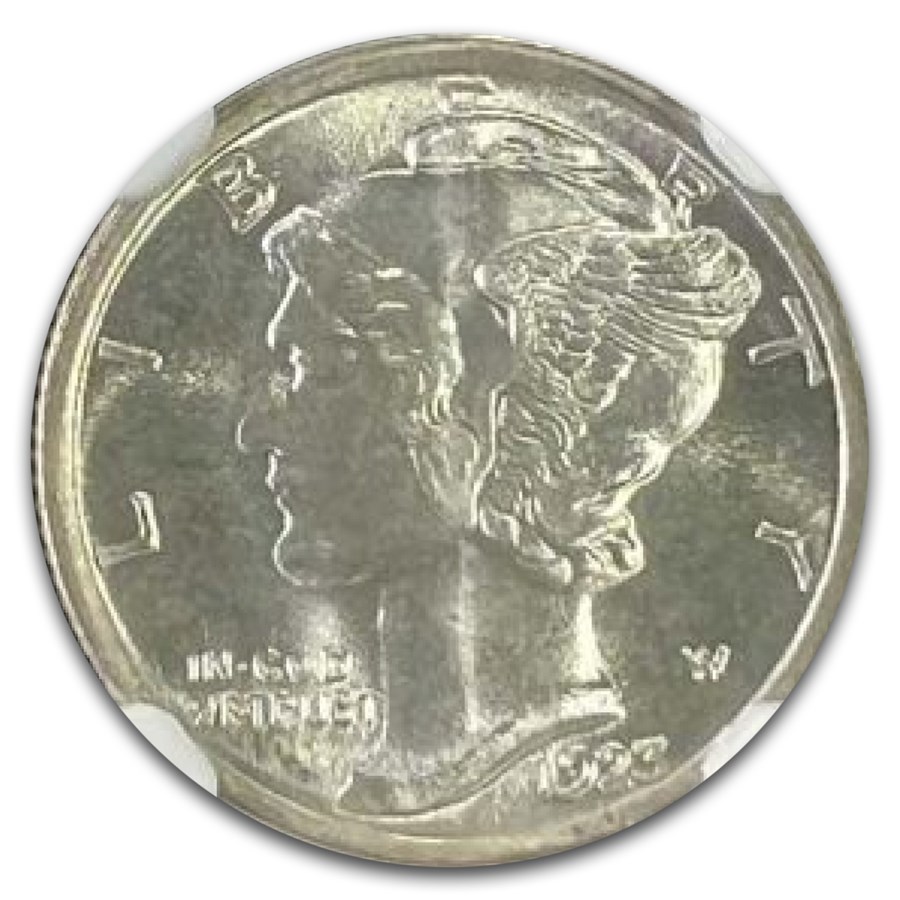 1923 Mercury Dime MS-66+ NGC (FB)