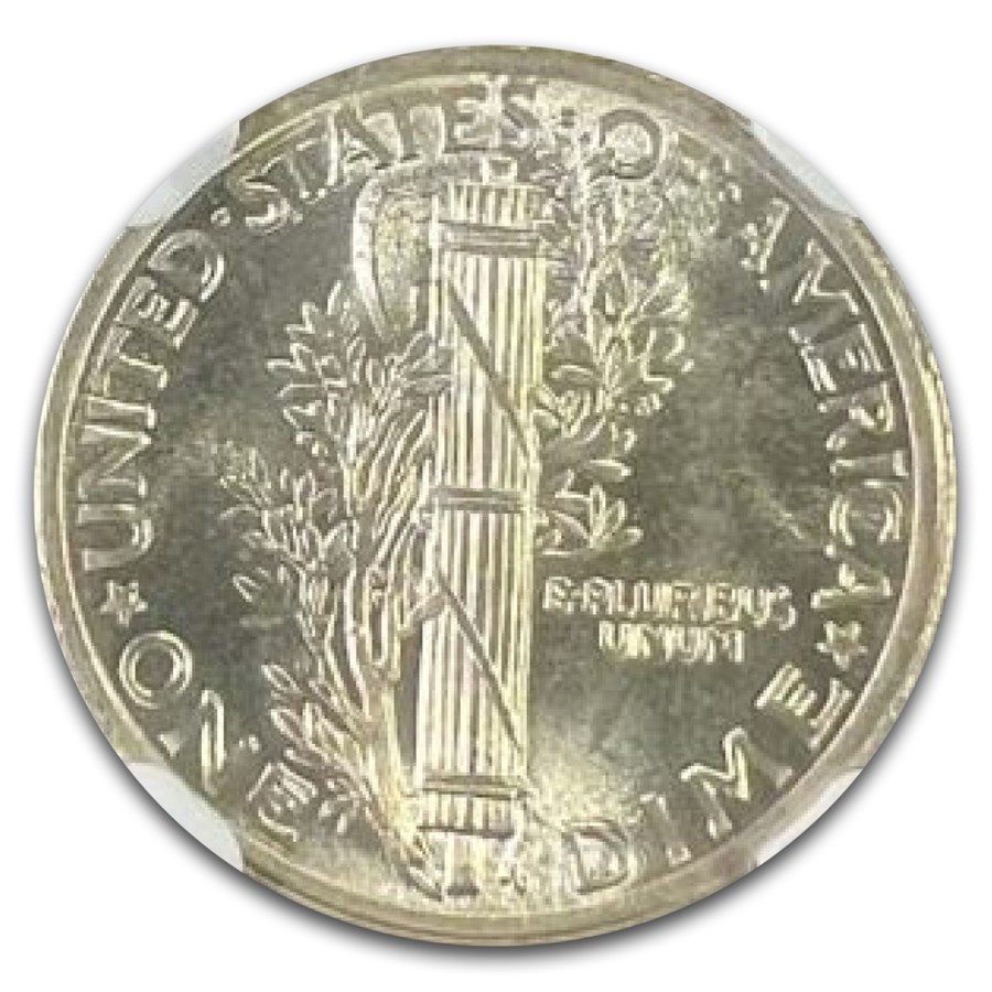 1923 Mercury Dime MS-66+ NGC (FB)
