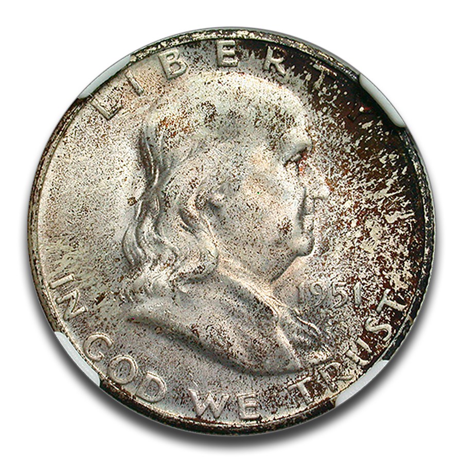 1951-S Franklin Half Dollar MS-66+ NGC