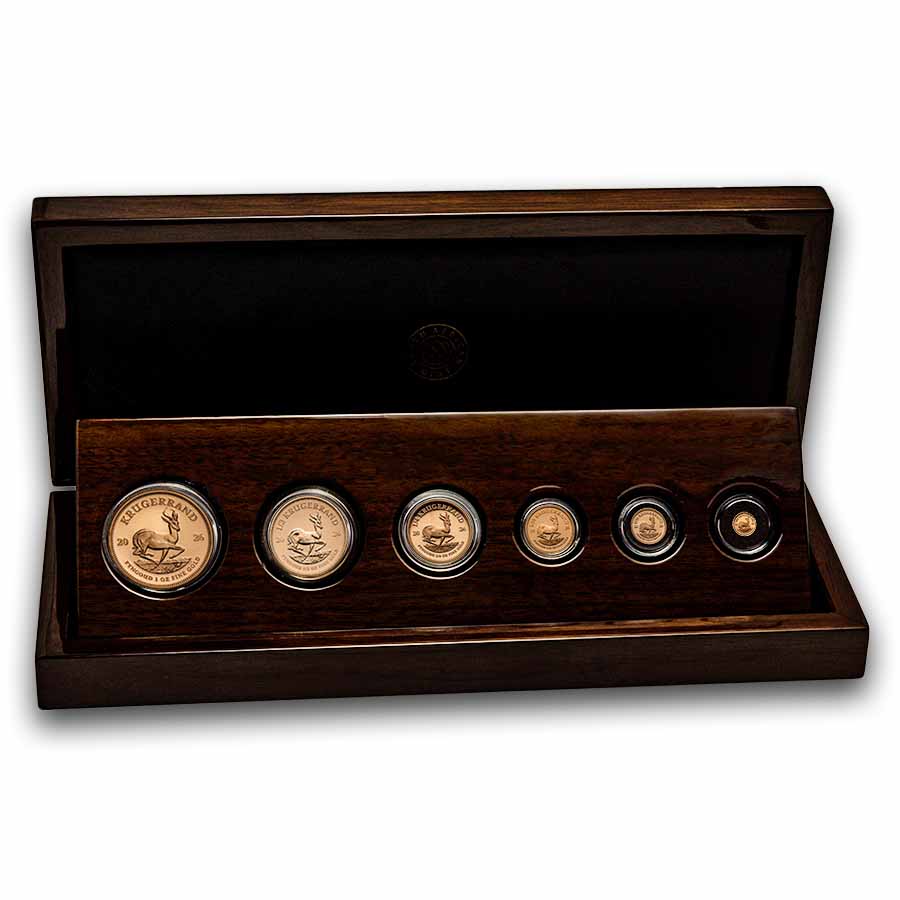 2026 South Africa 6-coin Gold Krugerrand Proof Set (Dmg Capsules)