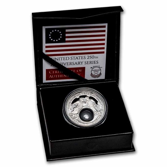 2026 1 oz Ag $1 Revolution Series: 250th Anniv.: Independence