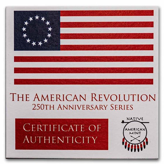 2026 1 oz Ag $1 Revolution Series: 250th Anniv.: Independence
