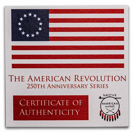 2026 1 oz Ag $1 Revolution Series: 250th Anniv.: Declaration