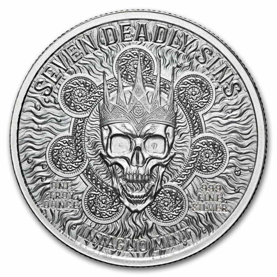 1 oz Silver Round - Envy (Seven Deadly Sins)