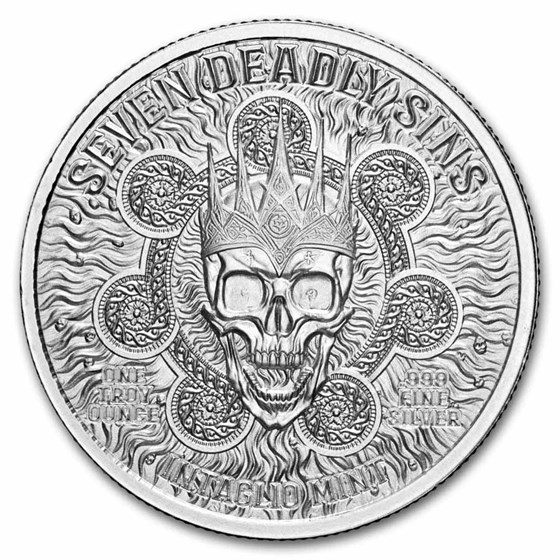 1 oz Silver Round - Lust (Seven Deadly Sins)