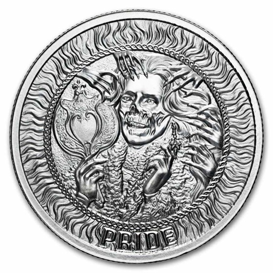 1 oz Silver Round - Pride (Seven Deadly Sins)