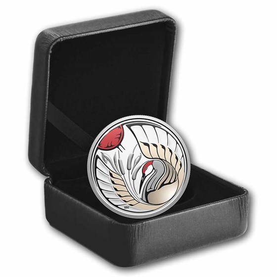 2026 Canada Silver $15 Clan Animals: Sandhill Crane
