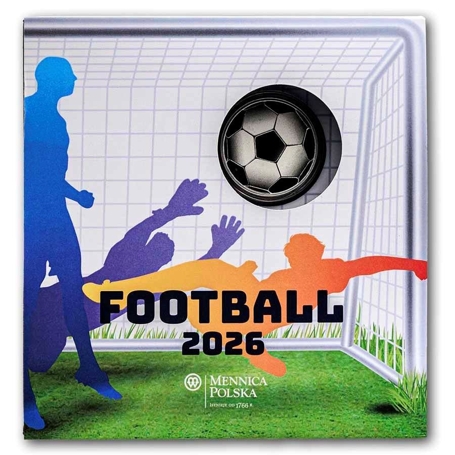 2026 Niue Silver Proof Football (Soccer) (with Box & COA)