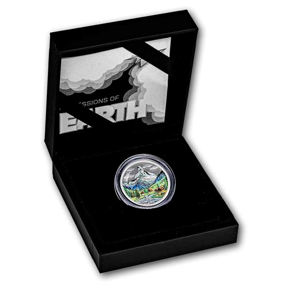 2026 Gabon 1/2 oz Silver Impressions of Earth Alpine: Matterhorn