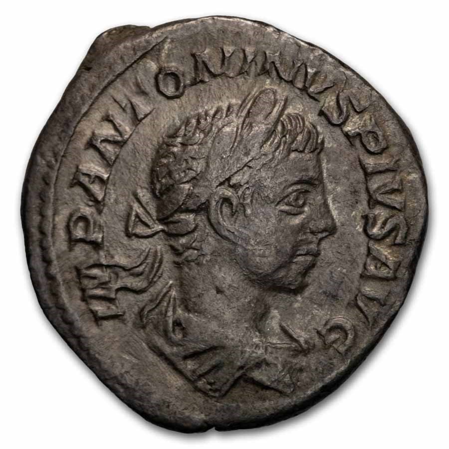 Roman Empire AR Denarius Emp Elagabalus 220-221 XF (RIC IV 28) Roman Empire AR Denarius Emp Elagabalus 220-221 XF (RIC IV 28)
