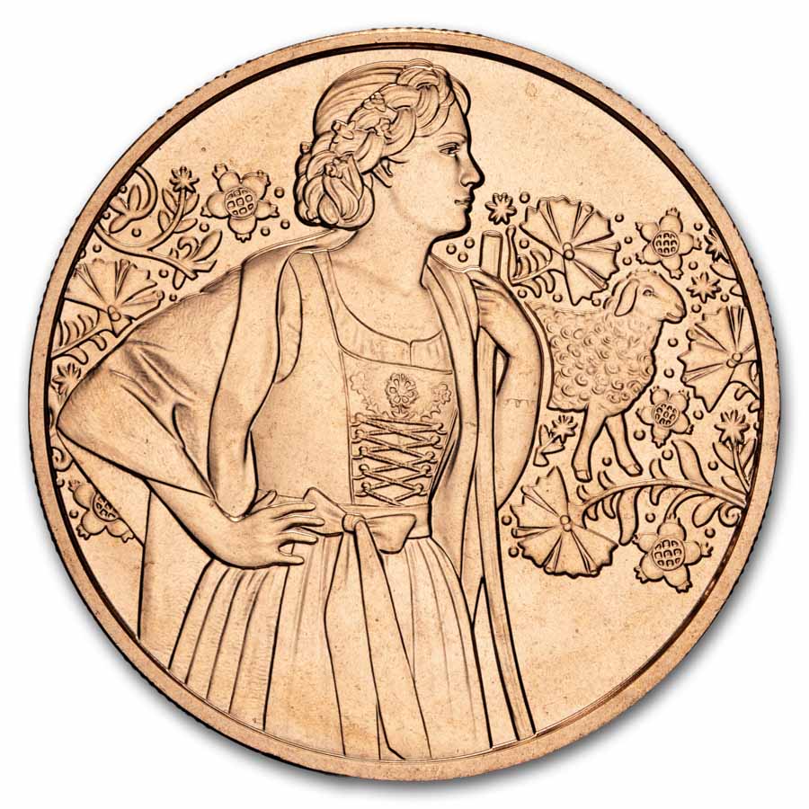 2026 Austria Copper €10 Traditional and Trendy: Loden Trochten