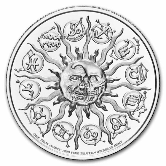 1 oz Silver Round - Gemini (Zombie Zodiacs)