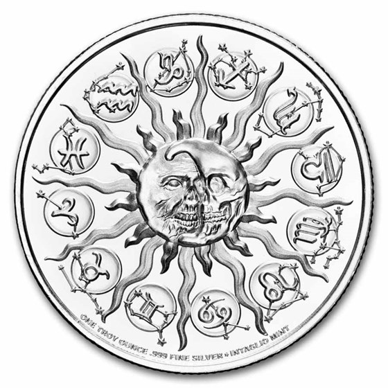 1 oz Silver Round - Cancer (Zombie Zodiacs)