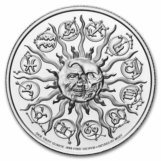 1 oz Silver Round - Leo (Zombie Zodiacs)
