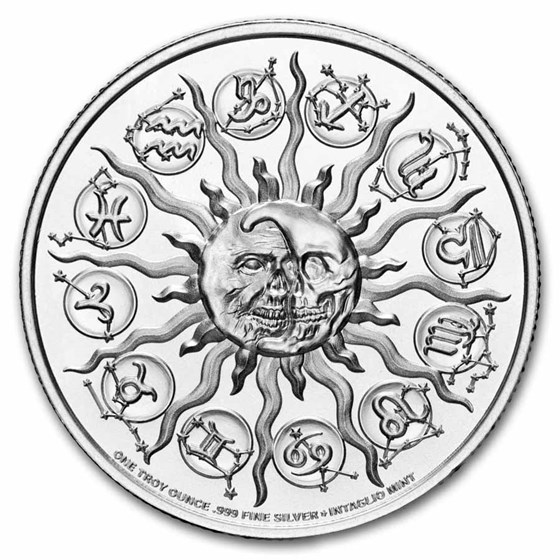 1 oz Silver Round - Libra (Zombie Zodiacs)