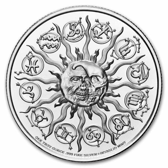 1 oz Silver Round - Sagittarius (Zombie Zodiacs)