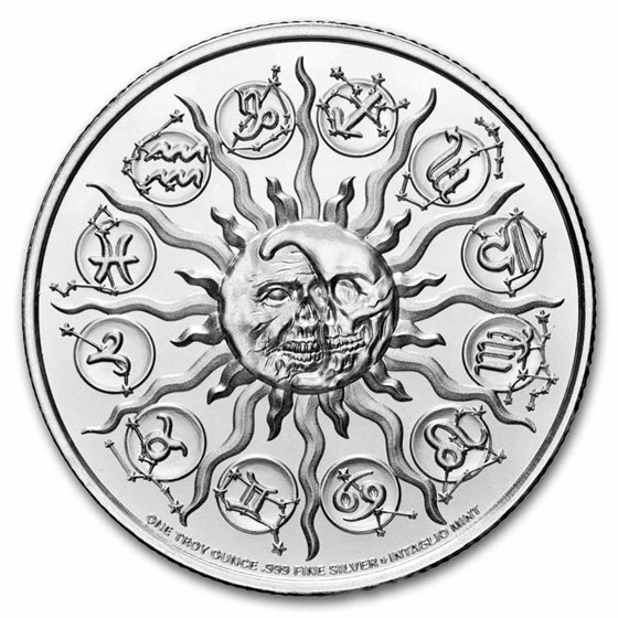 1 oz Silver Round - Capricorn (Zombie Zodiacs)