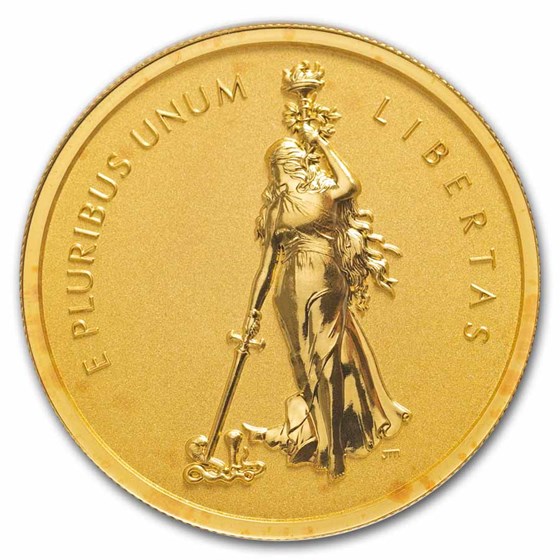 1 oz Gold Medal - 2020 UHR Flames of Freedom Rev. PF 70- NGC FDI