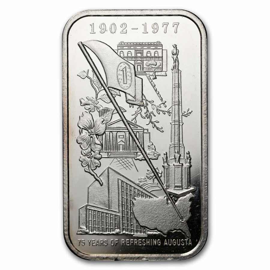 1 oz Silver Bar - Coca Cola (Augusta, GA)