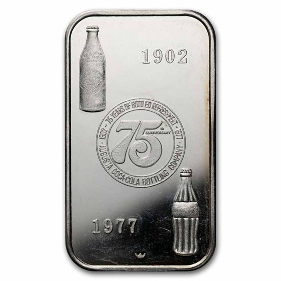 1 oz Silver Bar - Coca Cola (Augusta, GA)
