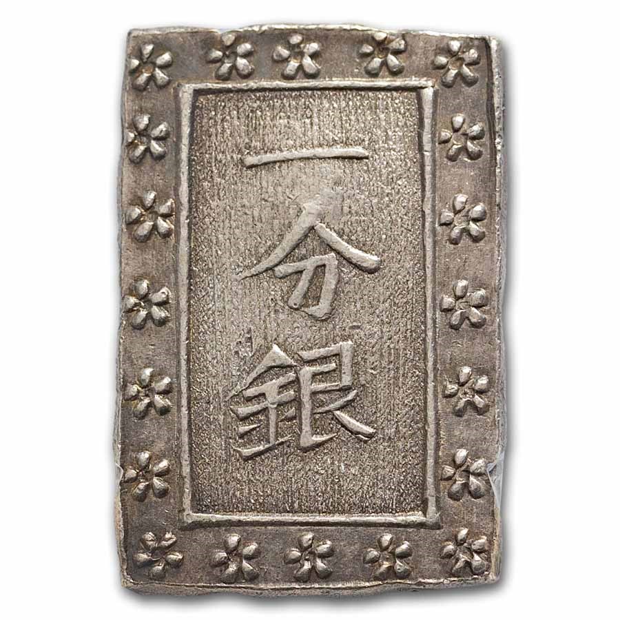 (1837-1854) Japan Silver 1 Bu (Tenpo Ichibugin) MS-62 PCGS