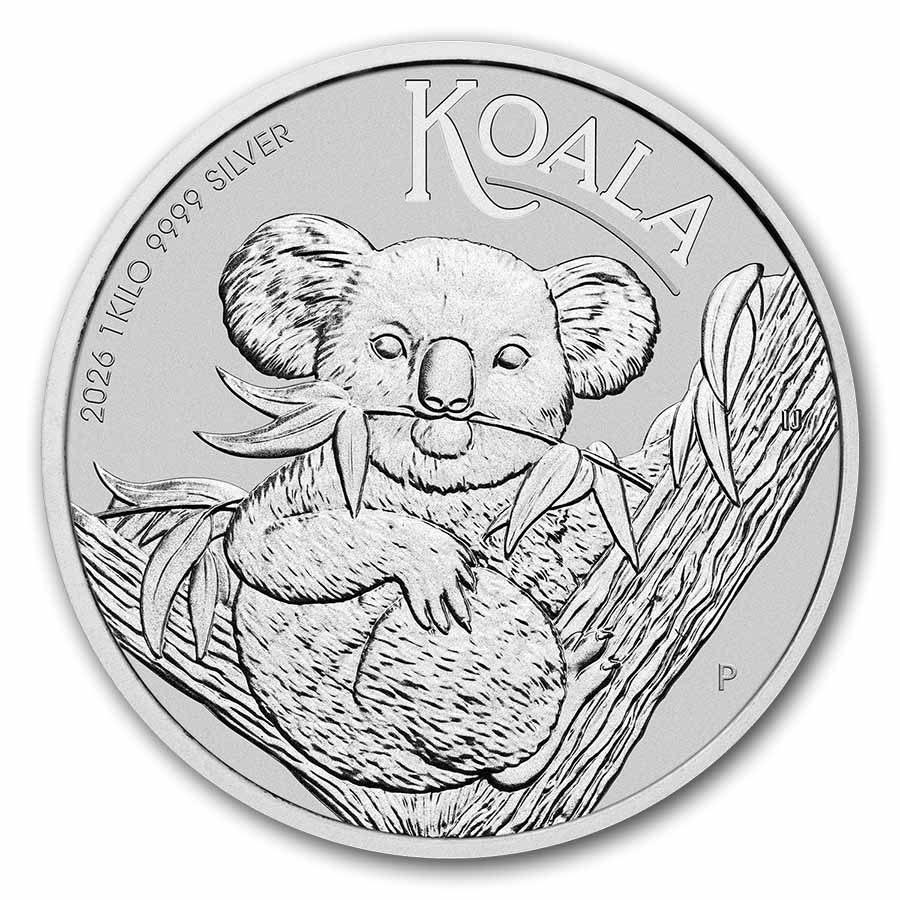 2026 Australia 1 kilo Silver Koala BU 2026 Australia 1 kilo Silver Koala BU
