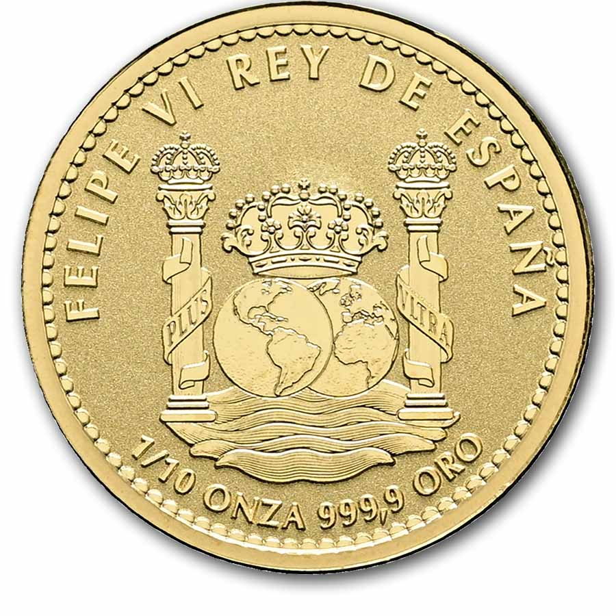 2026 Spain 1/10 oz Gold Reverse Proof Brown Bear Doubloon