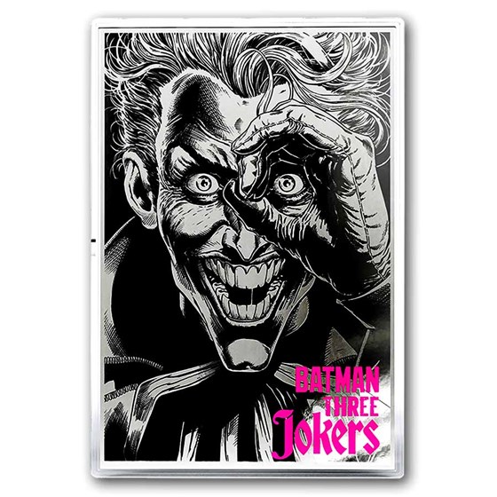 2026 Niue 1 oz Silver $2 DC Batman Three Jokers The Comedian Foil