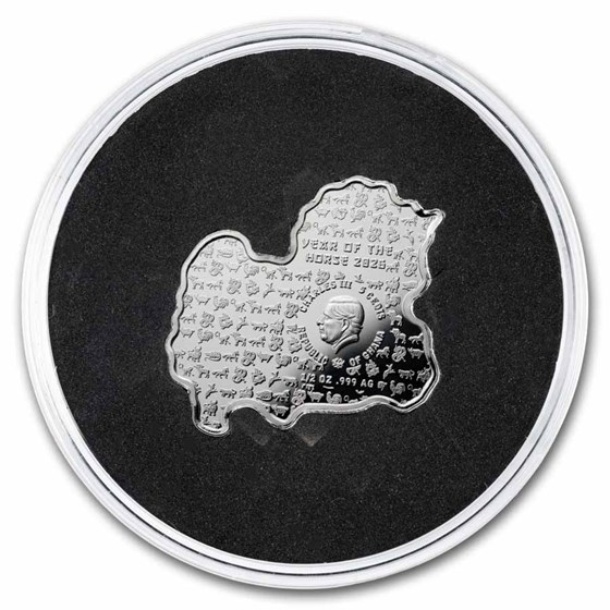 2026 Fiji 1/2 oz Silver Year Of The Horse Shaped Coin UHR DCAM