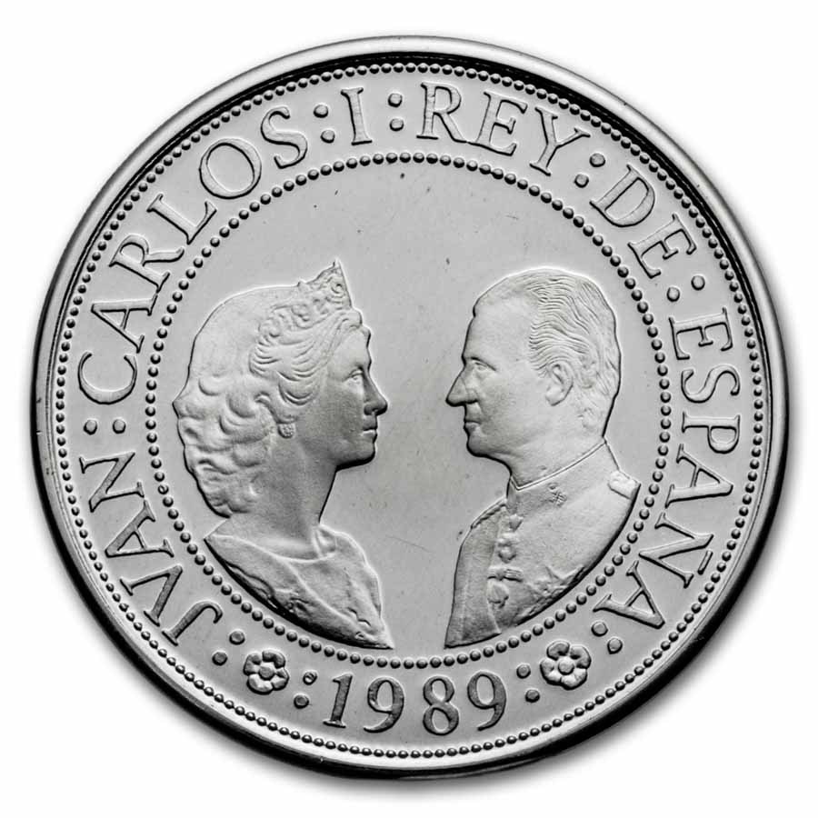 1989 Spain Silver Pesetas 7 Coin Set Discovery of America Proof