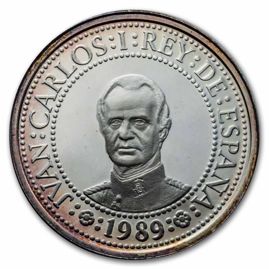 1989 Spain Silver Pesetas 7 Coin Set Discovery of America Proof