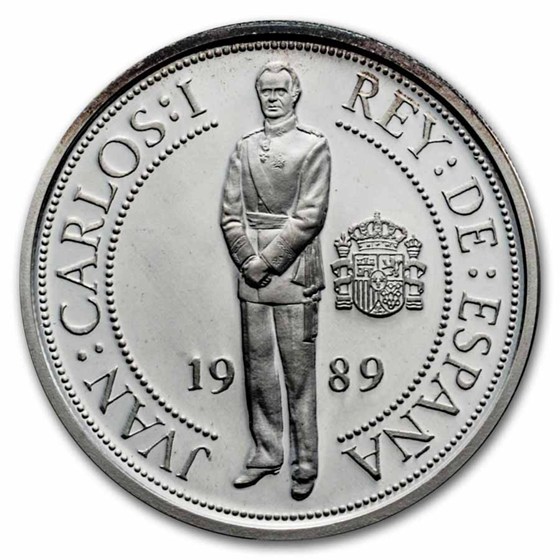 1989 Spain Silver Pesetas 7 Coin Set Discovery of America Proof