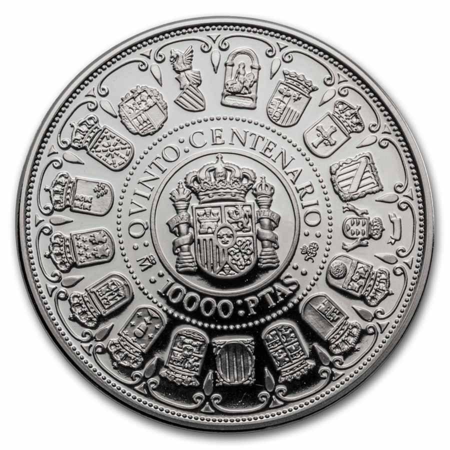 1989 Spain Silver Pesetas 7 Coin Set Discovery of America Proof