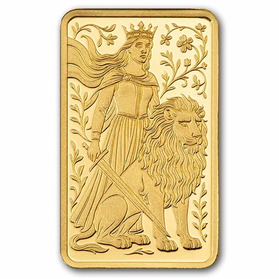 1 gram Gold Bar - PAMP Suisse Una &amp; The Lion (In Assay w/ Sleeve)