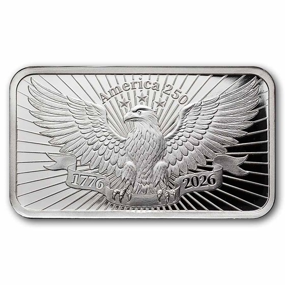 1 oz Silver Bar - PAMP 250th Anniversary of the USA