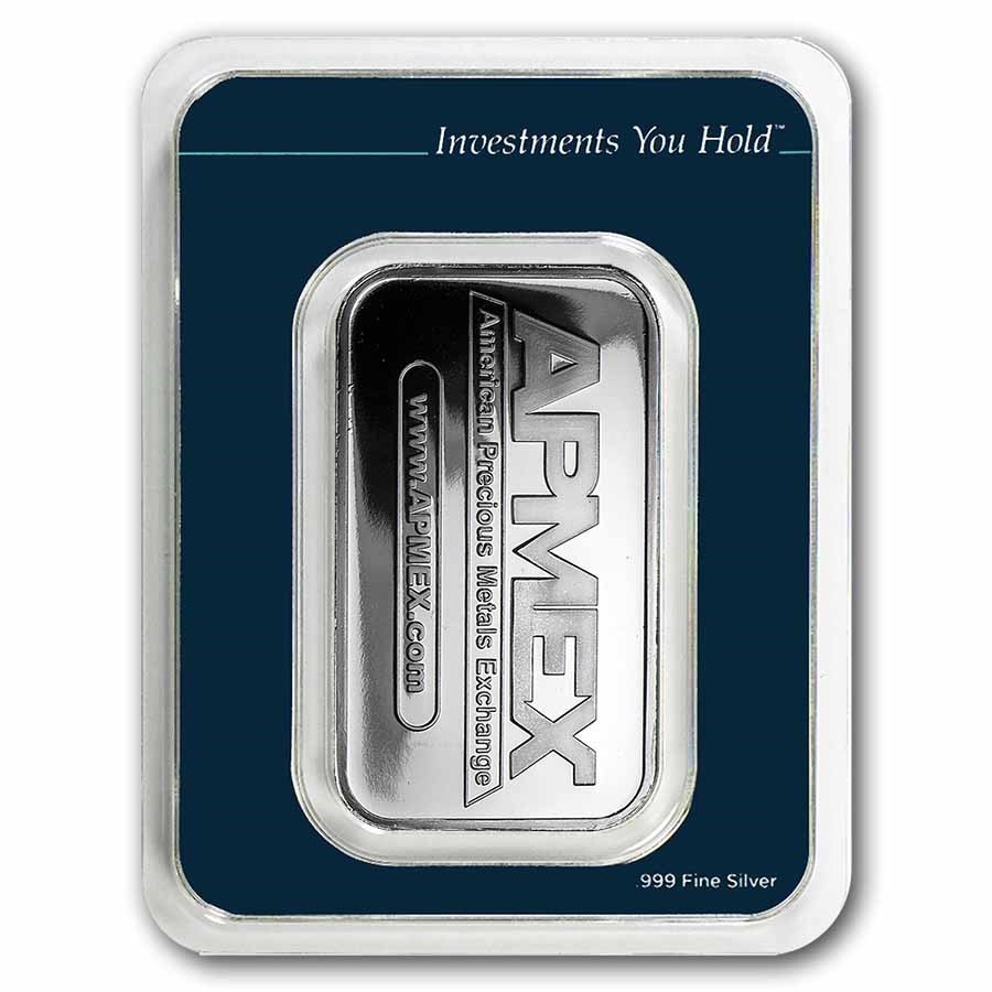 1 oz Silver Bar - APMEX (TEP) 10-Count Box