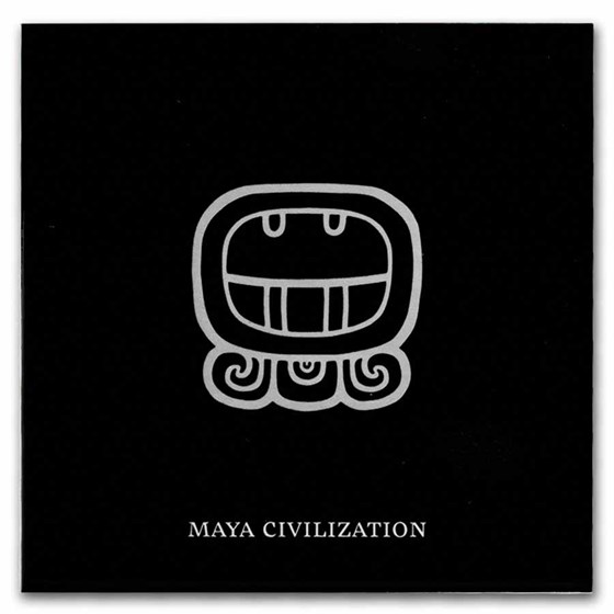 2025 Cameroon 2 oz Silver Antique Ancient Maya (with Box &amp; COA)